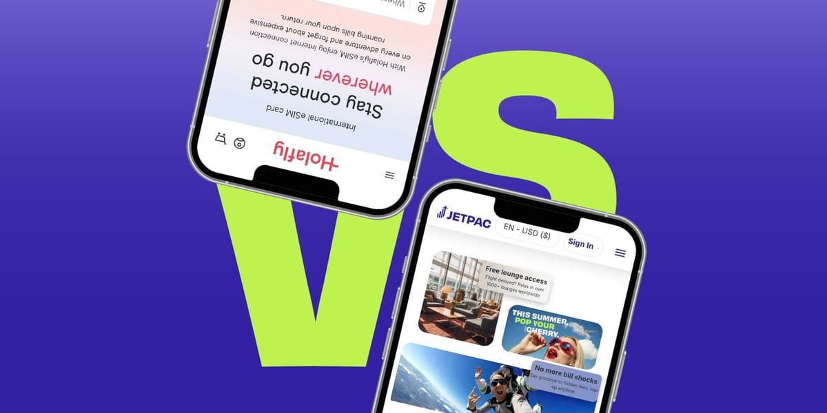 Jetpac vs Holafly eSIM Comparison