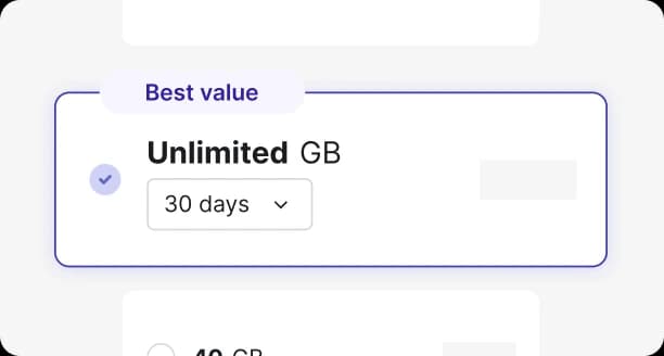 Step 1: Choose a data plan. Step 1: Choose a data plan.